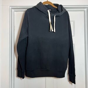 Men's Black grey Ombré Hoodie Large